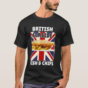 T-shirt Poisson et frites du bord de mer britannique - Pri