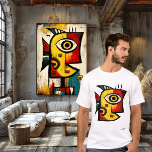 T-shirt Poisson expressionniste abstrait   Art géométrique