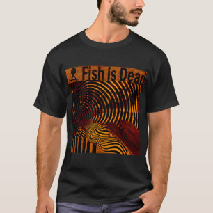 T-shirt Poisson faisant du skateboard sur des illusions Or