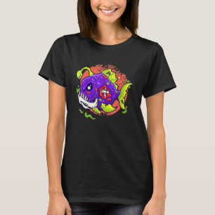 T-shirt Poisson Fantôme Rétro Vintage Monstre Poisson Enfa