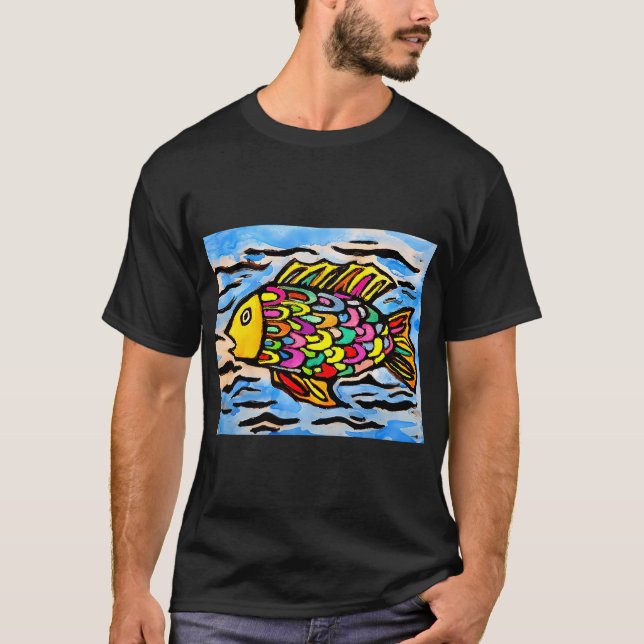 T-shirt Poisson Flashy (Devant)