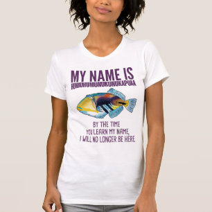 T-shirt Poisson Humuhumunukunukapuaa, nom le plus long du