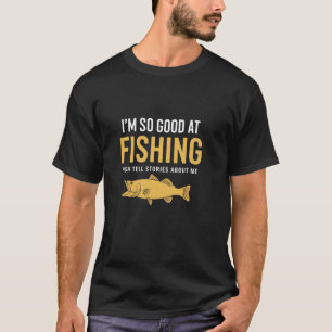 T-shirt Poisson Légendaire De Pêche Raconte Des Histoires