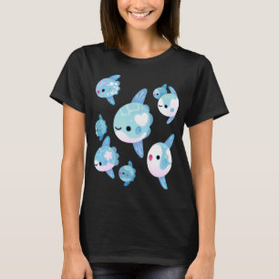T-shirt poisson lune nageant