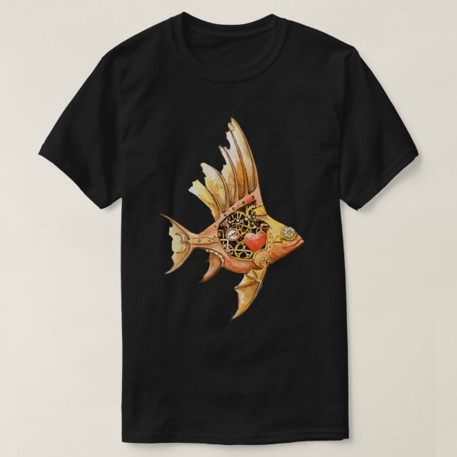 T-shirt Poisson mécanique (Design devant)