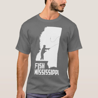 T-shirt Poisson Mississippi State Pride Produit de pêche