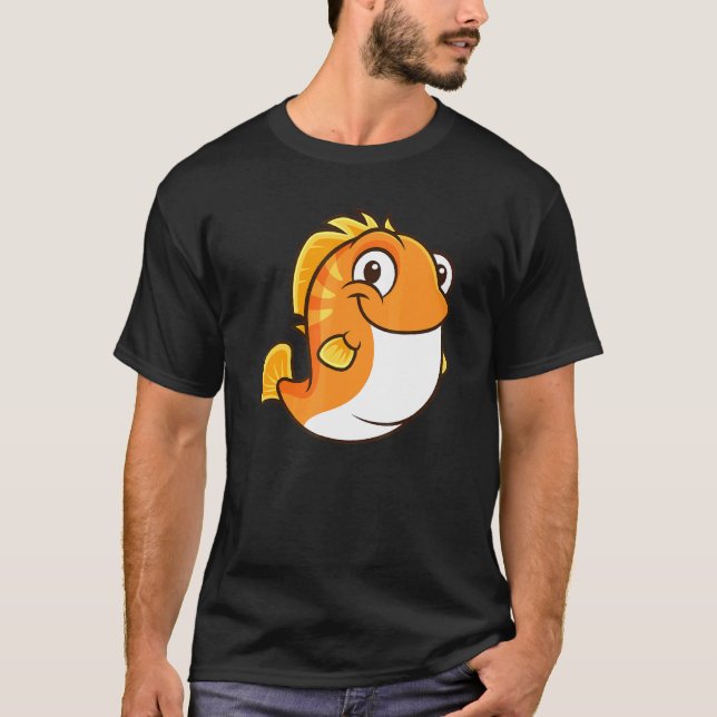T-shirt Poisson Orange Chubby poisson gras (Devant)