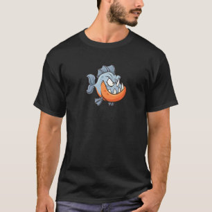 T-shirt Poisson piranha en colère