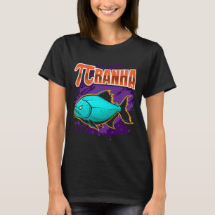 T-shirt Poisson prédateur PIRANHA Math Mathématiques