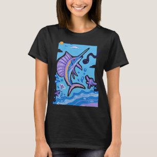 T-shirt Poisson rouge