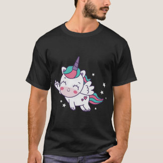 T-shirt Poisson rouge avec bâton à selfie.