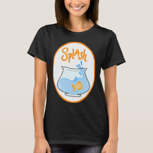 T-shirt Poisson rouge éclaboussant