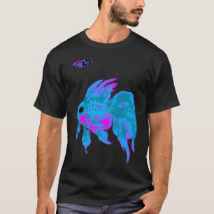 T-shirt poisson rouge & insect électrique cool