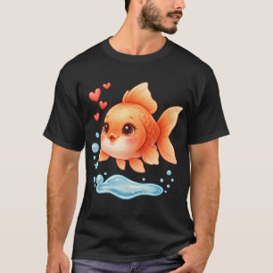 T-shirt Poisson rouge mignon