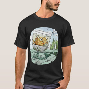 T-shirt Poisson rouge quitte les bas-fonds
