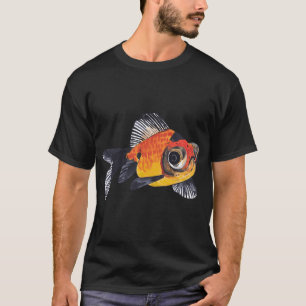 T-shirt POISSON ROUGE TÉLESCOPE À NAGEOIRE EN ÉVENTAIL-Car