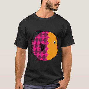 T-shirt Poisson stylisé abstrait