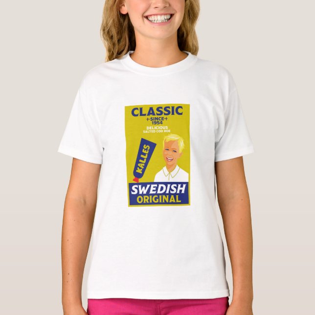 T-shirt Poisson suédois smörgåskaviar Kaviar (Devant)