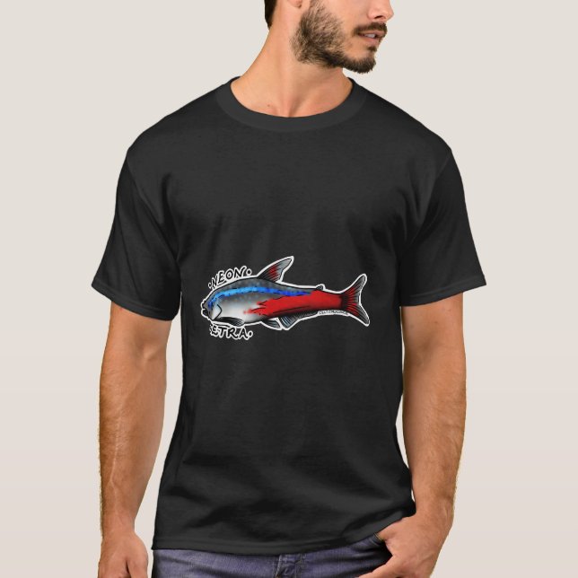 T-shirt Poisson Tetra néon (Devant)