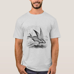 T-shirt Poisson volant antique sur Sac fourre-tout