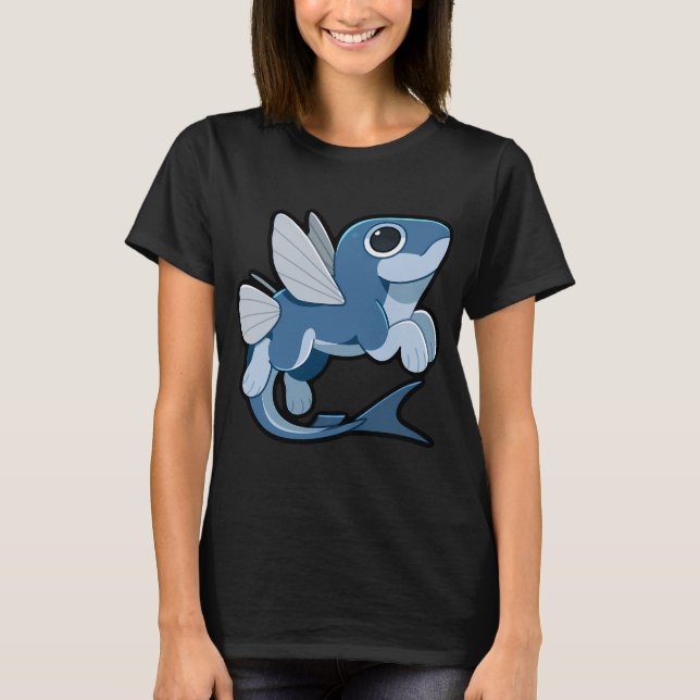 T-shirt Poisson volant poisson marchand (Devant)