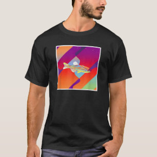 T-shirt Poisson zèbre esthétique rétro vintage