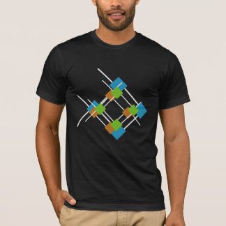 T-shirt poissons à motifs de losanges