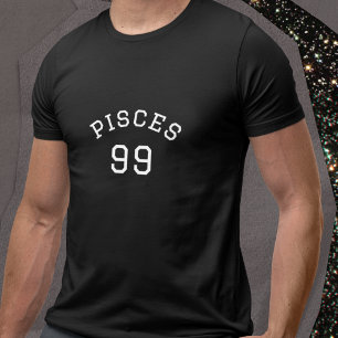 T-shirt Poissons   Anniversaire noir
