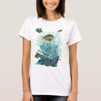 Poissons Bleus Coques et Coraux