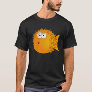 T-shirt Poissons choqués drôles de décolleur