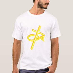 T-shirt Poissons croisés chrétiens