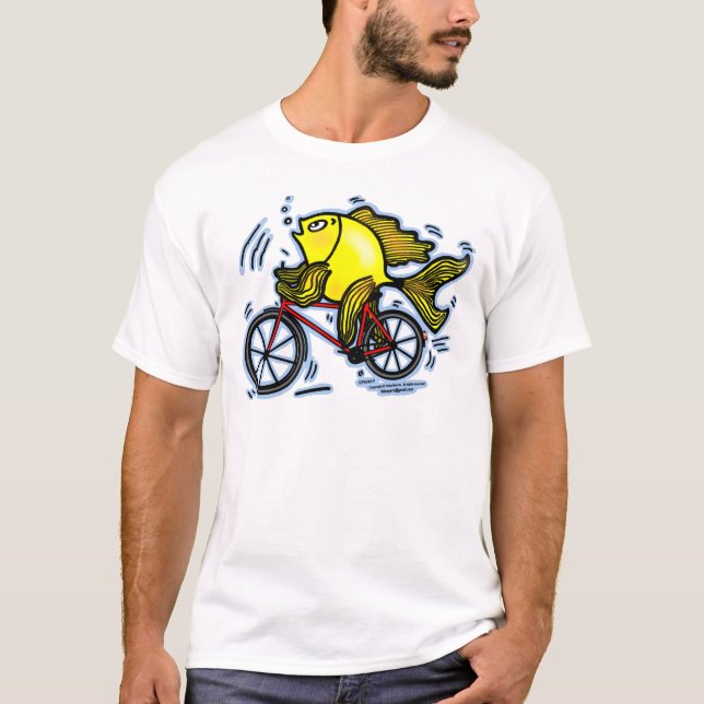 T-shirt Poissons de bicyclette (vélo) (Devant)