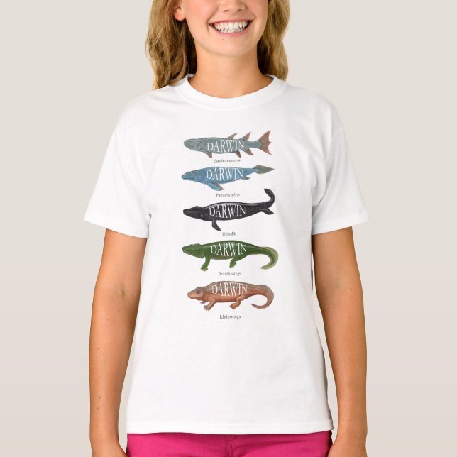 T-shirt Poissons de Darwin (Devant)