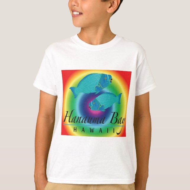 T-shirt Poissons de perroquet de baie de Hanauma (Devant)