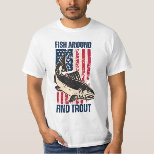 T-shirt Poissons Drôle Autour Découvrez La Truite Amateurs