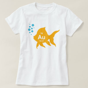 T-shirt Poissons élémentaires d'or de Tableau périodiqu