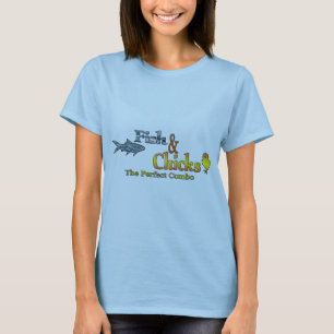 T-shirt Poissons et pousses Pêche amusante