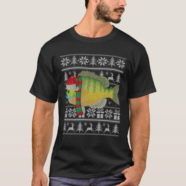 T-shirt Poissons Noël Noël Noël Noël Rouge Rouge (Devant)