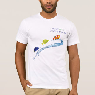 T-shirt Poissons stylisés de chemise de personnel