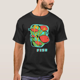T-shirt Poissons Tropicaux Nagent Dans Enfants Enfants De