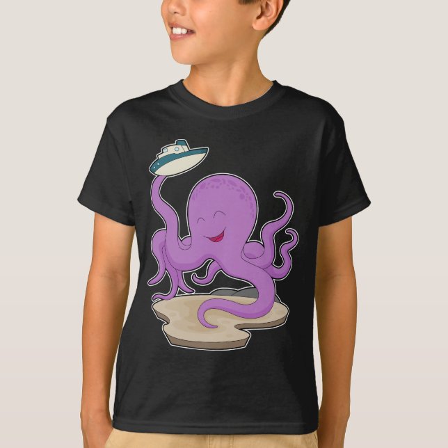 T-shirt Poitrine au trésor de pieuvre (Devant)