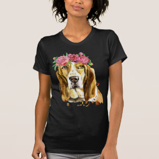 T-shirt poitrine de basses couronne aquarelle conception d