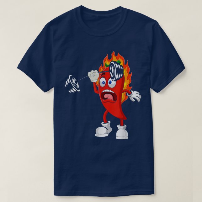 T-shirt Poivre, Bodybuilding Fitness Gym Gear Workout Vega (Design devant)