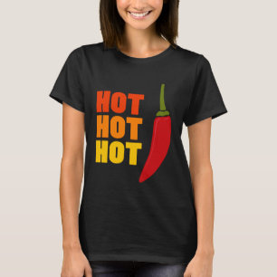 T-shirt Poivre chaud rouge Jalapeno épicé