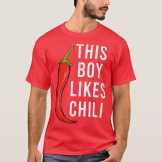 T-shirt Poivre épicé Nourriture drôle Dire Garçon aime Chi