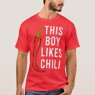 T-shirt Poivre épicé Nourriture drôle Dire Garçon aime Chi