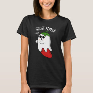 T-shirt Poivre Fantôme Funny Chili Pun Dark BG