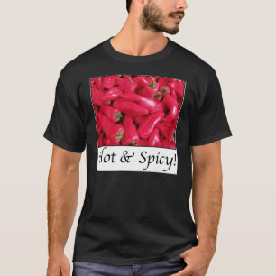 T-shirt Poivrons rouges chauds et épicés