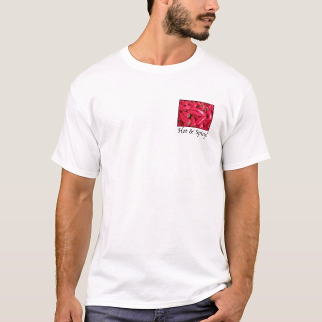 T-shirt Poivrons rouges chauds et épicés (Devant)