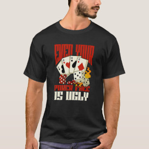 T-shirt Poker Casino Joueur de Poker Jeux de Hasard Roulet